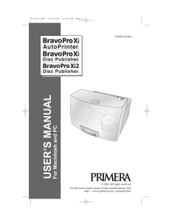 BravoPro Xi Series Manual