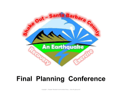 Exercise Participation - Disaster Resistant Communities Group