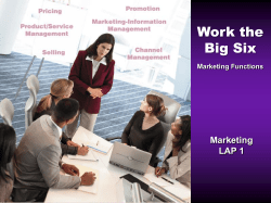 Marketing Functions