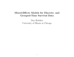 Mixed-Effects Models for Discrete- and Grouped