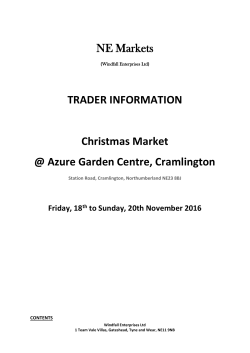 Friday, 18 th to Sunday, 20th November 2016