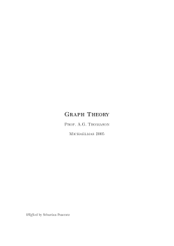 Graph Theory - Sebastian Pancratz