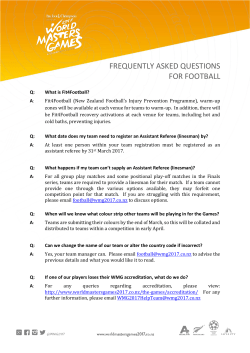 frequently asked questions for football