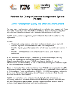 Partners for Change Outcome Management System (PCOMS)