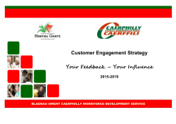 Customer Engagement Strategy - Blaenau Gwent and Caerphilly