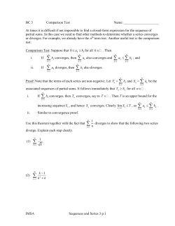 Sequences and Series 3