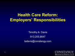 Health Care Changes – 2014 - Salina Human Resource