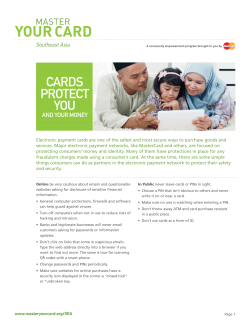 cards protect you - Master Your Card Portal