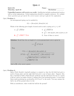 Quiz 4 - Oregon State Mathematics Department