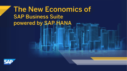 New Economics of SAP Business Suite powered