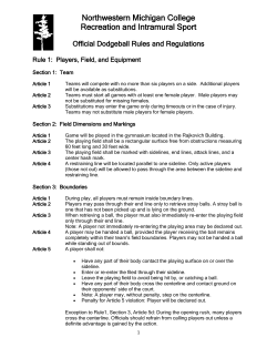 Dodgeball Rules