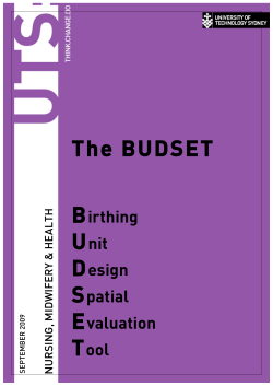 The BUDSET - University of Technology Sydney