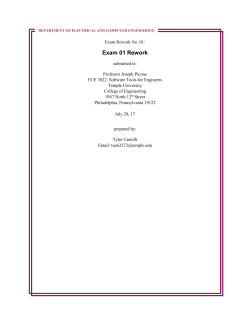 design document for