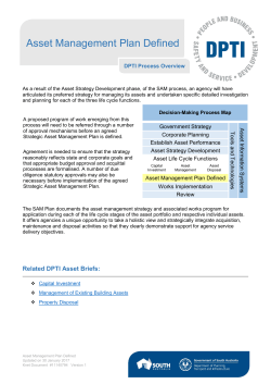 Asset Management Plan Defined