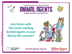Animal Agents schools presentation