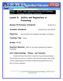 Course: 02.471 Basic Agricultural Science and Technology Unit 21