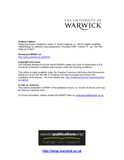 Digital Modelling Methodology for Effective Cost