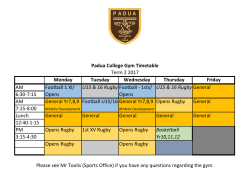 Monday Tuesday Wednesday Thursday Friday AM Football 1 XI