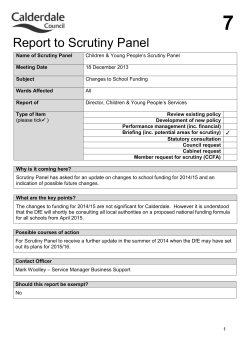 Schools Funding Formula