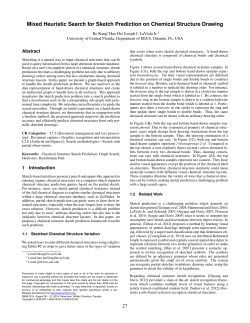 Mixed Heuristic Search for Sketch Prediction on
