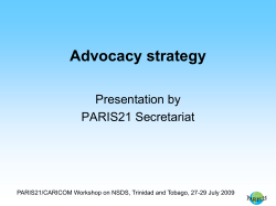 Advocacy strategy