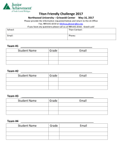 JA Titan Challenge Team Registration
