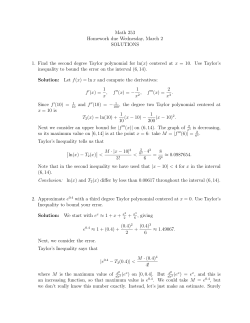 Math 253 Homework due Wednesday, March 2 SOLUTIONS 1. Find