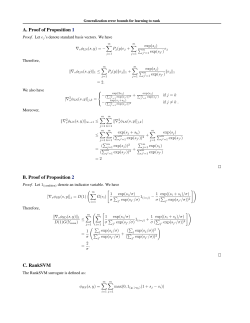 A. Proof of Proposition 1 B. Proof of Proposition 2 C. RankSVM