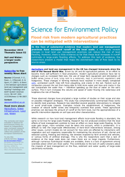Flood risk from modern agricultural practices can be mitigated with