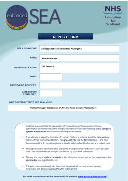 Example form for General Practice Nursing