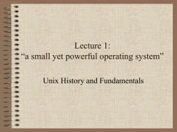 a lot like Multics - classes.cs.uchicago.edu