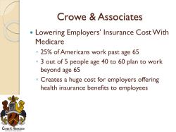 Lowering employers insurance cost with Medicare