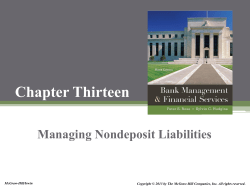 Alternative Nondeposit Sources of Funds