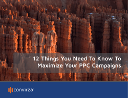 12 Things You Need To Know To Maximize Your PPC