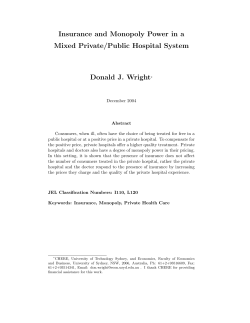 Insurance and Monopoly Power in a Mixed