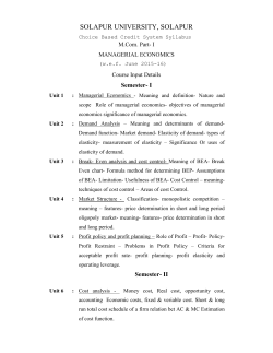 M.Com.I-Managerial Economics