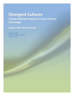 Divergent Cultures