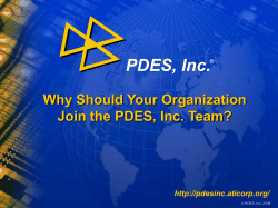 TEAM NAME - PDES, Inc.