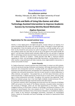 Nuts and Bolts of Using Edu-Games and other Technology