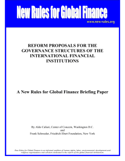 The Outcome document of the Financing for Development \(FFD