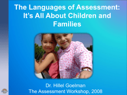 The Many Languages of Assessment
