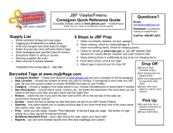 6 Steps to JBF Prep