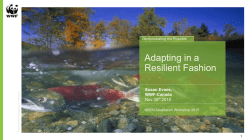 Adapting in a Resilient Fashion, Presentation for &ldquo;Water