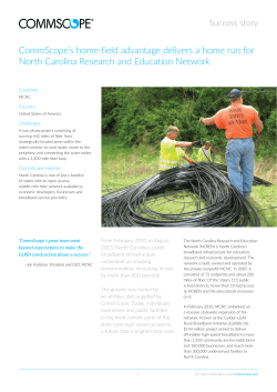 CommScope`s home-field advantage delivers a home run for North