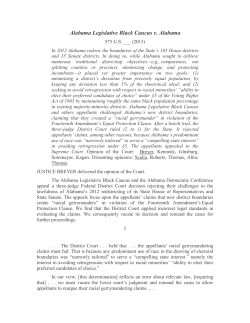 The Alabama Legislative Black Caucus and the