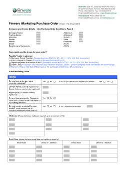 iWeb&trade; Purchase Order