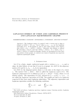 LAPLACIAN ENERGY OF UNION AND CARTESIAN PRODUCT