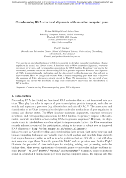 Crowdsourcing RNA structural alignments with an online computer