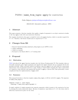 P0209r1 | make_from_tuple: apply for construction - open