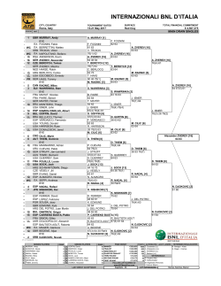Draws PDF - Internazionali BNL d`Italia